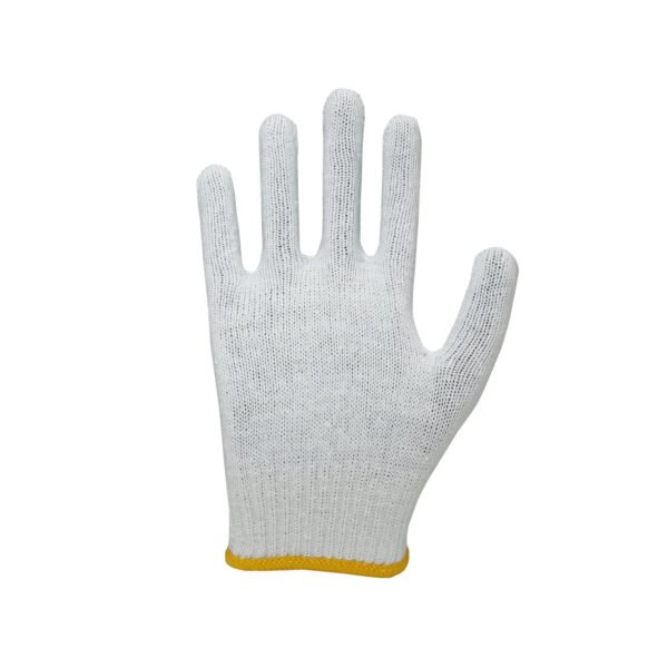 Bleached Cotton Knitted Gloves - Image 3