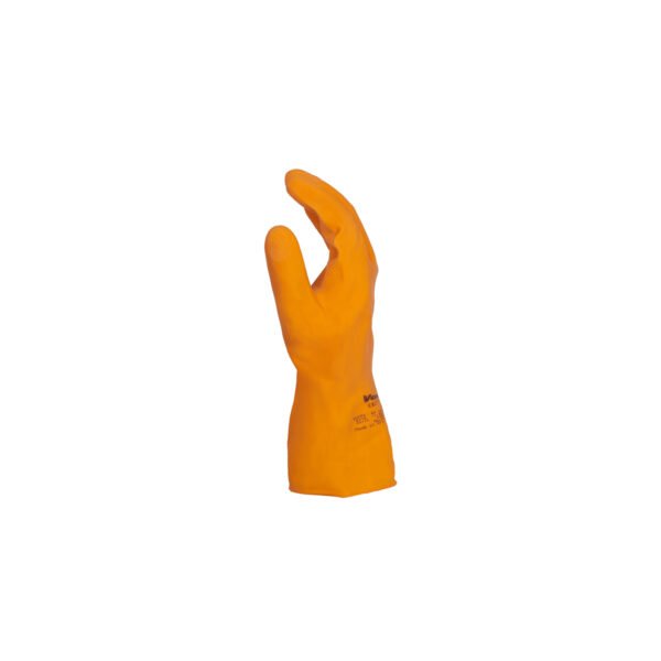 Vaultex, Latex Flockline Gloves, Orange Color Length - 33 cm - Image 5
