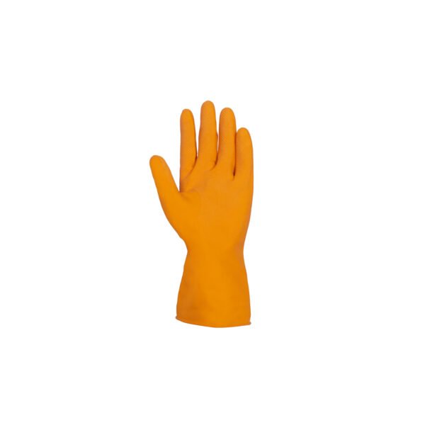 Vaultex, Latex Flockline Gloves, Orange Color Length - 33 cm - Image 2