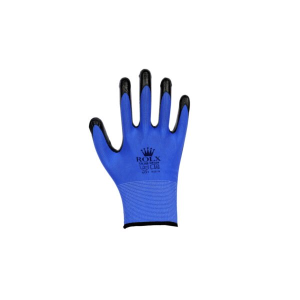 Armstrong,Economy Nitrile Coated Gloves, Black Color - Image 6