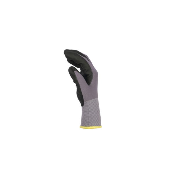 Vaultex, Mocrifine Foam Nitrile Cotted Gloves, Grey & Black Color - Image 3