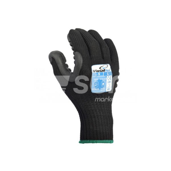 Vaultex, Palm Coated Anti Vibration Gloves, Black Color - Image 5