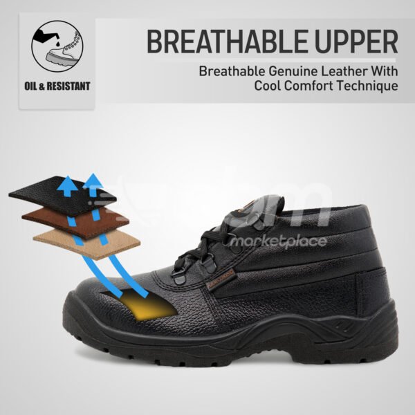 Armstrong, SBP Breathable Leather Ankle Protective Footwear - Image 3