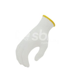 Bleached Cotton Knitted Gloves