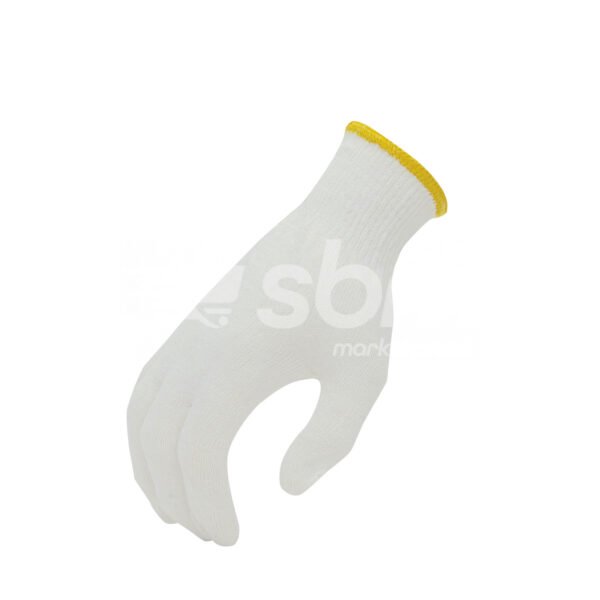 Bleached Cotton Knitted Gloves