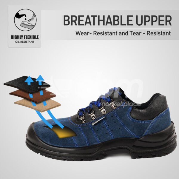 Vaultex, SBP Low Ankle Protective Footwear, Blue Color - Image 4