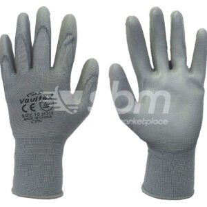 Vaultex, Pu Coated Gloves with Polyester Shell, Grey Color