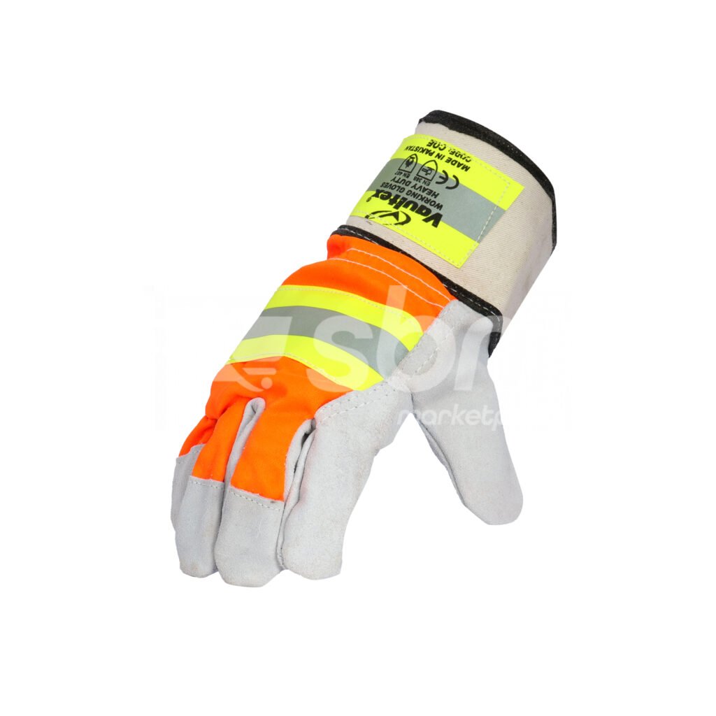 Vaultex, Leather Hand Gloves with Reflective