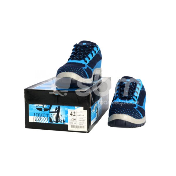 Armstrong, SBP Low Ankle Protective Footwear, Black, Blue & Grey Color - Image 7