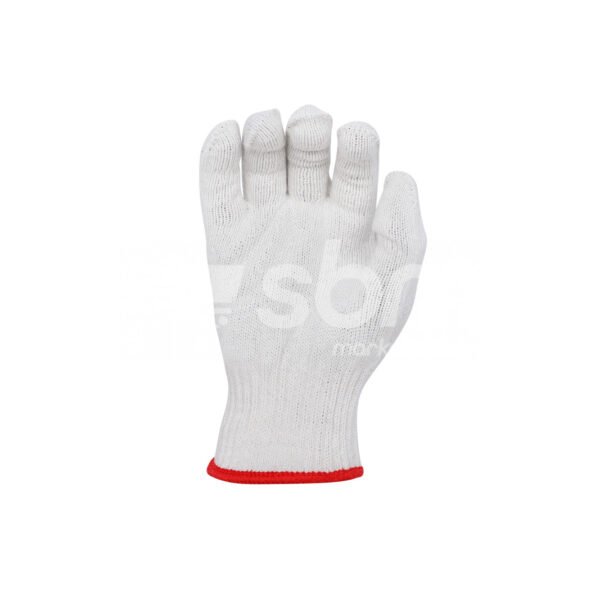 Cotton Knitted Gloves, 50 Grams Per Pair, White Color - Image 4