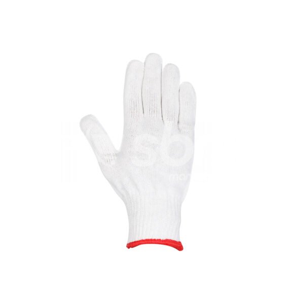 Cotton Knitted Gloves, 50 Grams Per Pair, White Color - Image 5