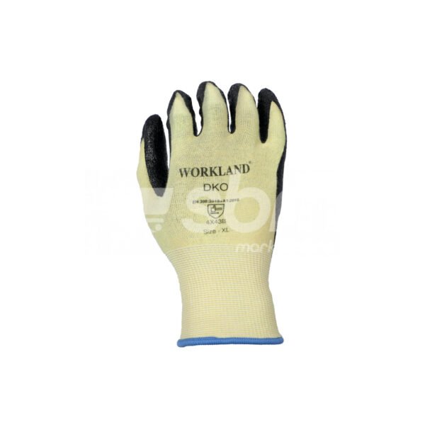 Workland, HPPE Cut B Gloves with Nitrile Coated , Yellow & Black Color - Image 7