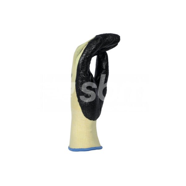 Workland, HPPE Cut B Gloves with Nitrile Coated , Yellow & Black Color - Image 2