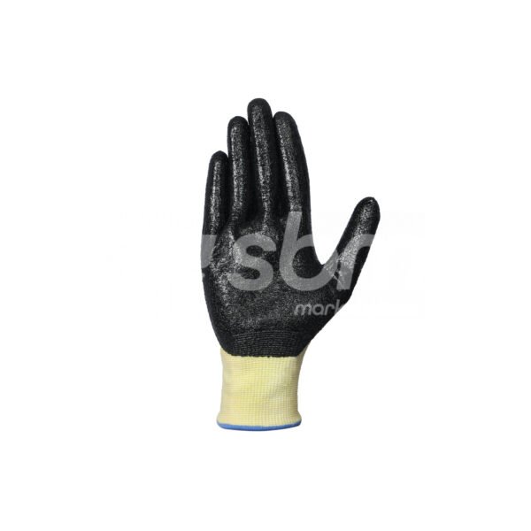 Workland, HPPE Cut B Gloves with Nitrile Coated , Yellow & Black Color - Image 3