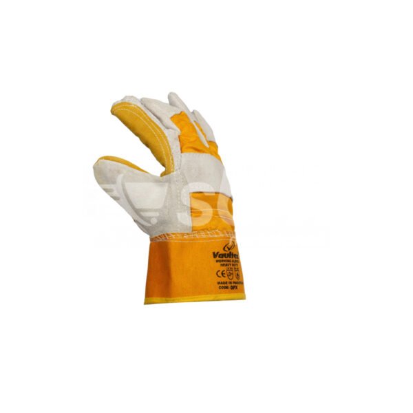 Vaultex, Leather Gloves, Yellow Color - Image 2