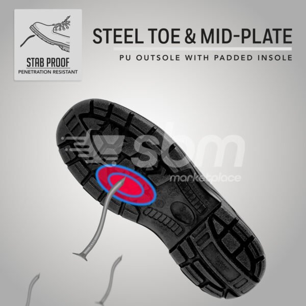 Vaultex, SBP Breathable Leather Low Ankle Protective Footwear - Image 3