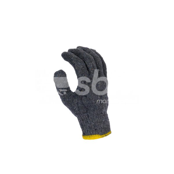 Cotton Yarn Gloves, Approx: 46 gms Per Pair, Grey Color - Image 4
