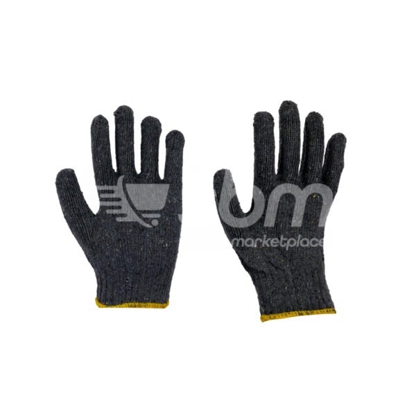 Cotton Yarn Gloves, Approx: 70 gms Per Pair, Grey Color - Image 3