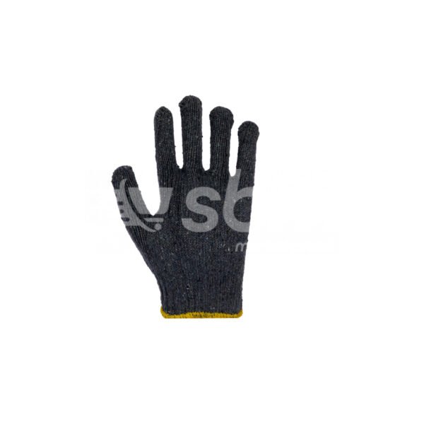 Cotton Yarn Gloves, Approx: 70 gms Per Pair, Grey Color - Image 2