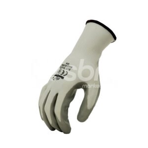 Vaultex, Nitrile Coated Gloves, Grey & White Color