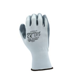 Vaultex, Nitrile Coated Gloves, Grey & White Color