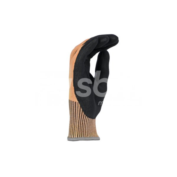 Workland, HPPE Cut C Gloves with Nitrile Coated , Orange & Black Color - Image 5