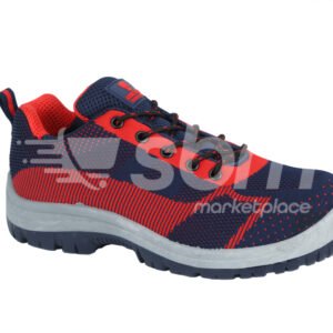 Armstrong, SBP Low Ankle Protective Footwear, Blue, Red and Grey Color