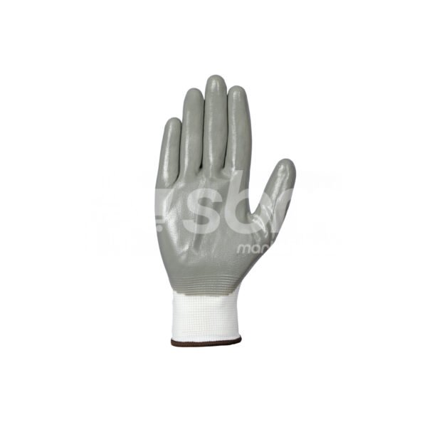 Vaultex, 13gg Nitrile Coated Gloves, Grey & White Color - Image 6