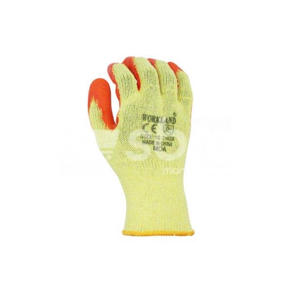 Workland, Latex Coated Gloves, Orange/Yellow Color - Image 5