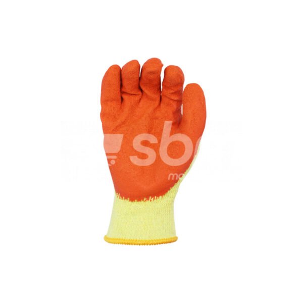 Workland, Latex Coated Gloves, Orange/Yellow Color - Image 7