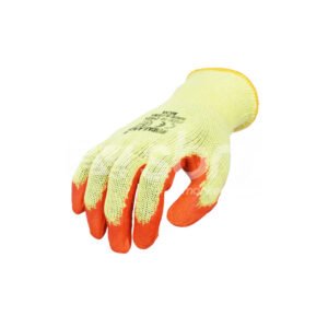 Workland, Latex Coated Gloves, Orange/Yellow Color