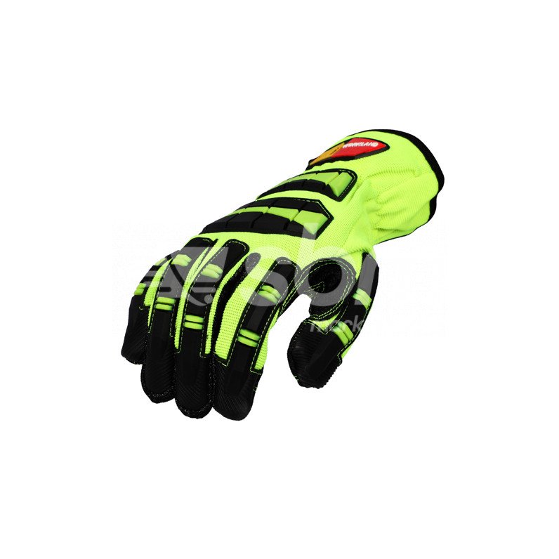 Workland,Mechanical Impact Gloves, Green Color