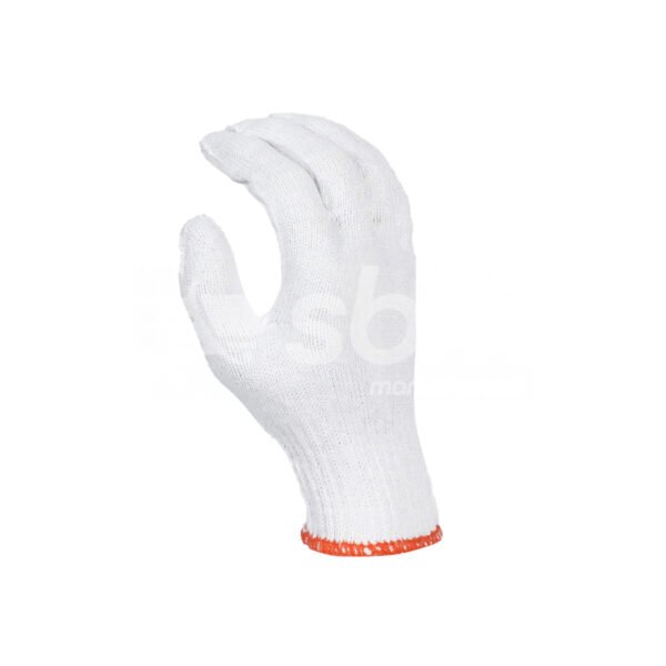 White Bleached Cotton Gloves - Image 5