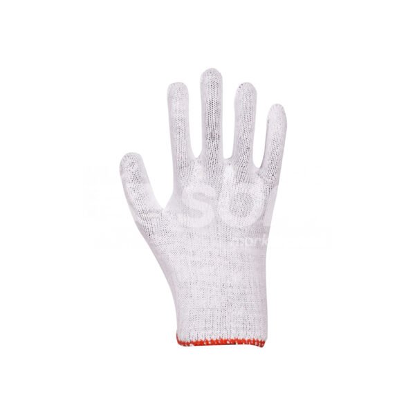 White Bleached Cotton Gloves - Image 3