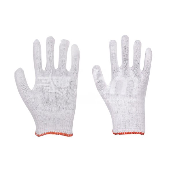 White Bleached Cotton Gloves - Image 4