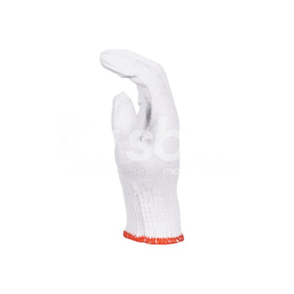 White Bleached Cotton Gloves - Image 2