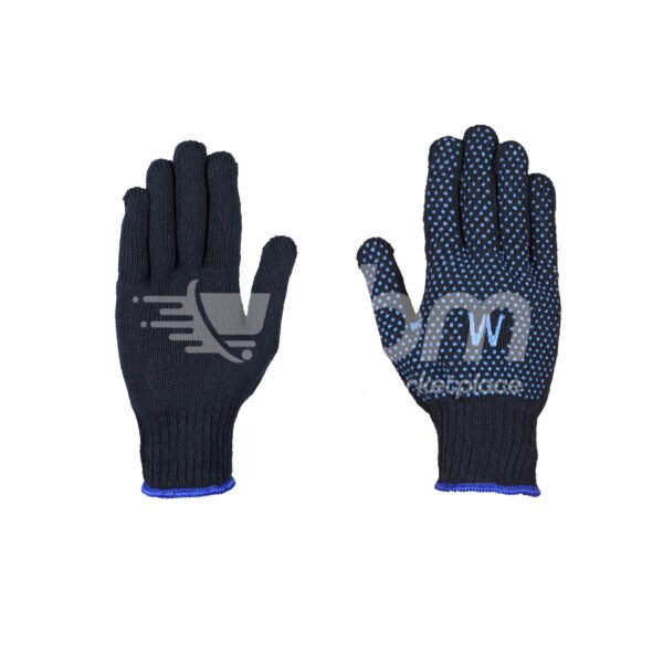 Workland, Single Side Dotted Gloves, Blue Color - Image 4
