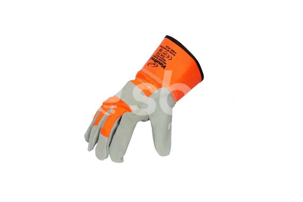 Vaultex, Single Palm Leather Gloves, Orange Color