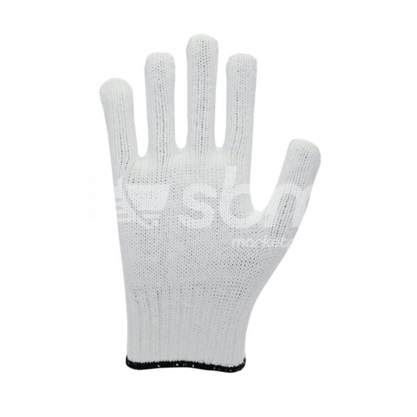 Cotton Knitted Gloves, Black Color Wrist Weight: 800 Grams - Image 4