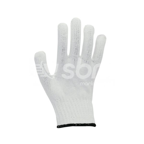 Cotton Knitted Gloves, Black Color Wrist Weight: 800 Grams - Image 3