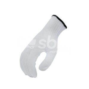 Cotton Knitted Gloves, Black Color Wrist Weight: 800 Grams
