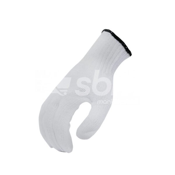 Cotton Knitted Gloves, Black Color Wrist Weight: 800 Grams