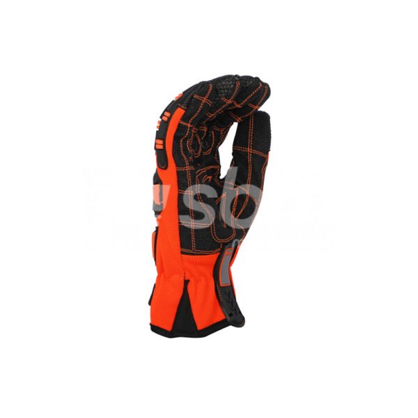 Workland, Mechanical Impact Gloves, Orange Color - Image 4