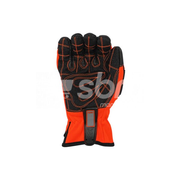 Workland, Mechanical Impact Gloves, Orange Color - Image 5
