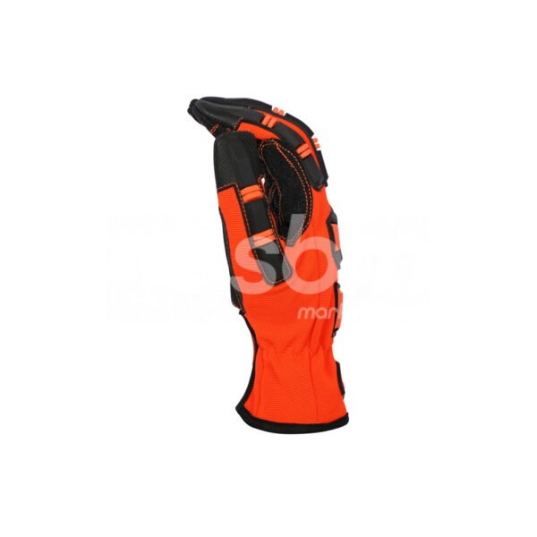 Workland, Mechanical Impact Gloves, Orange Color - Image 2