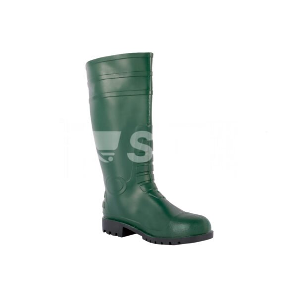 Vaultex, Rain Boot With Steel Toe, Green Color