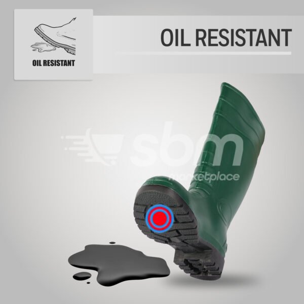 Vaultex, Rain Boot With Steel Toe, Green Color - Image 3