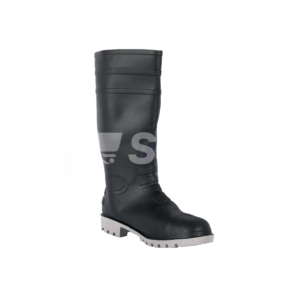 Vaultex, Rain Boot With Steel Toe & Plate, Black Color