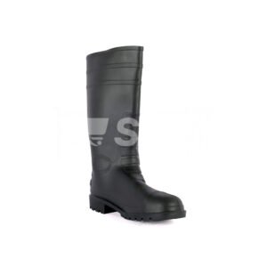 Vaultex, Rain Boot With Steel Toe, Black Color