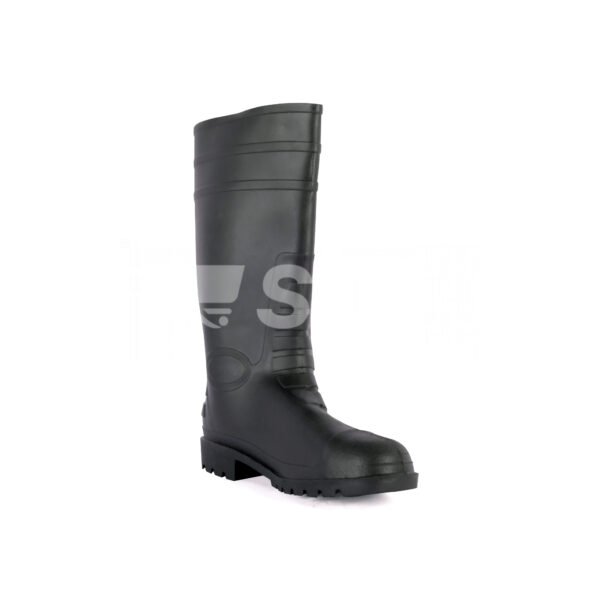 Vaultex, Rain Boot With Steel Toe, Black Color